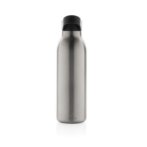 Avira Ara RCS Re-Steel Fliptop Wasserflasche 500ml silber bedrucken, Art.-Nr. P438.082