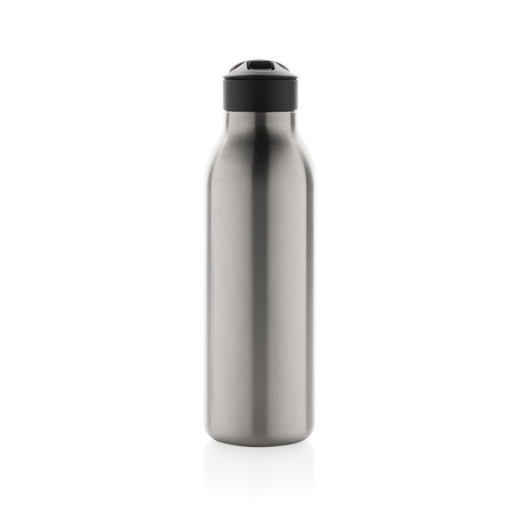 Avira Ara RCS Re-Steel Fliptop Wasserflasche 500ml silber bedrucken, Art.-Nr. P438.082
