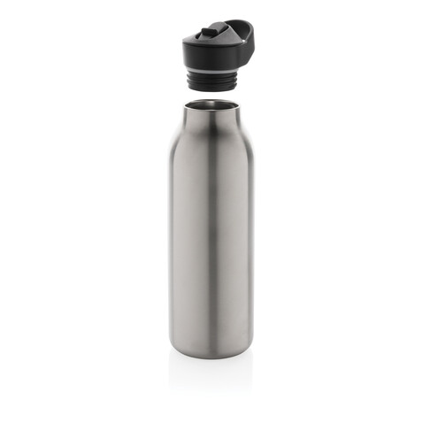 Avira Ara RCS Re-Steel Fliptop Wasserflasche 500ml silber bedrucken, Art.-Nr. P438.082
