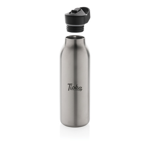 Avira Ara RCS Re-Steel Fliptop Wasserflasche 500ml silber bedrucken, Art.-Nr. P438.082