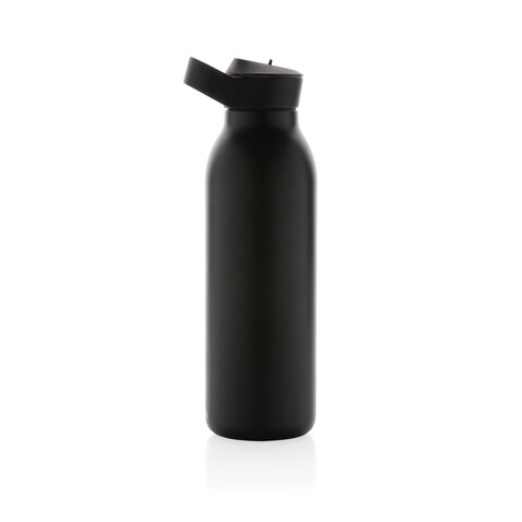 Avira Ara RCS Re-Steel Fliptop Wasserflasche 500ml schwarz bedrucken, Art.-Nr. P438.081