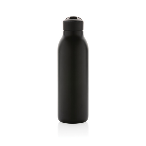 Avira Ara RCS Re-Steel Fliptop Wasserflasche 500ml schwarz bedrucken, Art.-Nr. P438.081