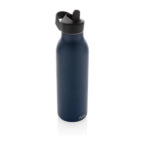 Avira Ara RCS Re-Steel Fliptop Wasserflasche 500ml navy blau bedrucken, Art.-Nr. P438.080
