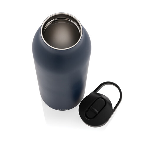 Avira Ara RCS Re-Steel Fliptop Wasserflasche 500ml navy blau bedrucken, Art.-Nr. P438.080