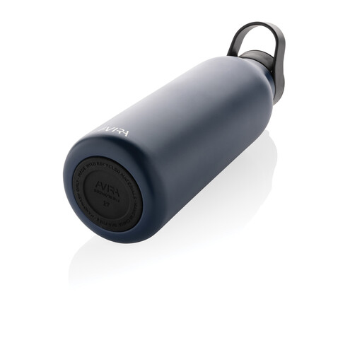 Avira Ara RCS Re-Steel Fliptop Wasserflasche 500ml navy blau bedrucken, Art.-Nr. P438.080