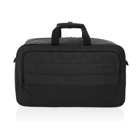 Armond AWARE™ RPET Weekend-Duffel schwarz bedrucken, Art.-Nr. P707.241 Armond AWARE™ RPET Weekend-Duffel schwarz bedrucken, Art.-Nr. P707.241