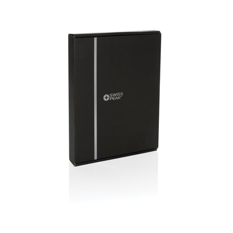 Swiss Peak Script AWARE™ A5 Portfolio schwarz bedrucken, Art.-Nr. P774.511