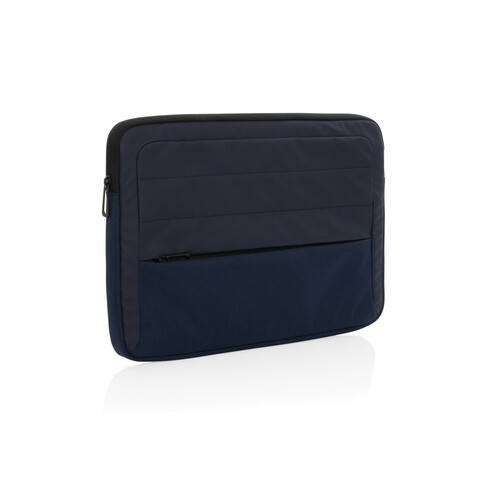 Armond AWARE™ RPET 15.6&quot; Laptop-Sleeve navy blau bedrucken, Art.-Nr. P788.155