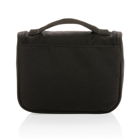 Swiss Peak Lohan AWARE™ Kosmetiktasche schwarz bedrucken, Art.-Nr. P820.851 Swiss Peak Lohan AWARE™ Kosmetiktasche schwarz bedrucken, Art.-Nr. P820.851