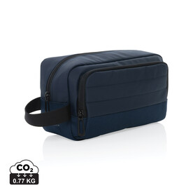 Armond AWARE™ RPET Kosmetiktasche navy blau bedrucken, Art.-Nr. P820.865