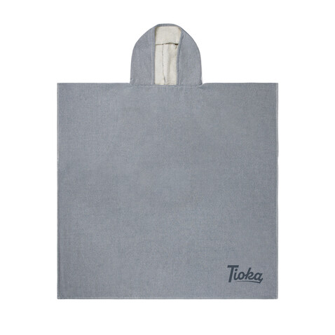 VINGA Tolo Hamam Frottee Strandponcho navy blau, off white bedrucken, Art.-Nr. V417205
