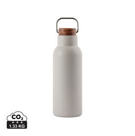 VINGA Ciro RCS recycelte Vakuumflasche 580ml grau bedrucken, Art.-Nr. V430029