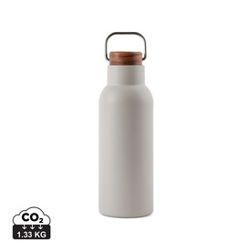 VINGA Ciro RCS recycelte Vakuumflasche 580ml grau bedrucken, Art.-Nr. V430029 VINGA Ciro RCS recycelte Vakuumflasche 580ml grau bedrucken, Art.-Nr. V430029