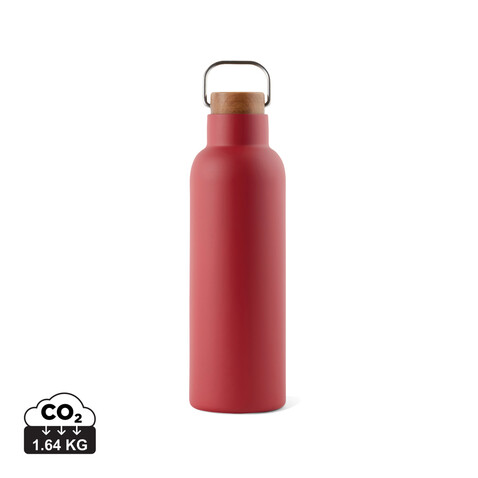 VINGA Ciro RCS recycelte Vakuumflasche 800ml rot bedrucken, Art.-Nr. V430034