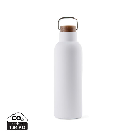 VINGA Ciro RCS recycelte Vakuumflasche 800ml weiß bedrucken, Art.-Nr. V430033
