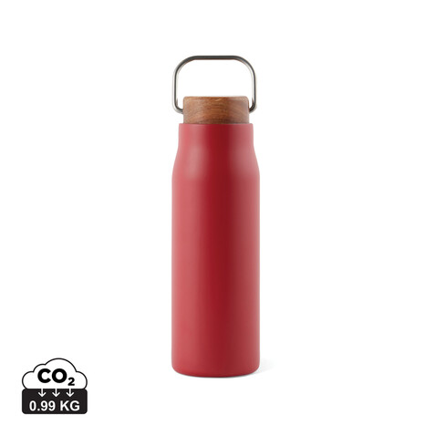 VINGA Ciro RCS recycelte Vakuumflasche 300ml rot bedrucken, Art.-Nr. V430044