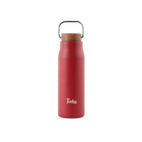 VINGA Ciro RCS recycelte Vakuumflasche 300ml rot bedrucken, Art.-Nr. V430044