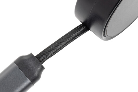 Terra aufrollbares 6-in-1 45W-Kabel aus RCS recyc. Aluminium grau bedrucken, Art.-Nr. P302.752
