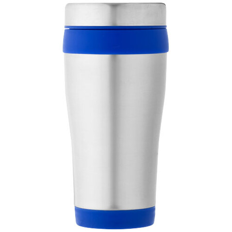 Elwood 410 ml RCS-zertifizierter Isolierbecher aus recyceltem Edelstahl, blau bedrucken, Art.-Nr. 10076352