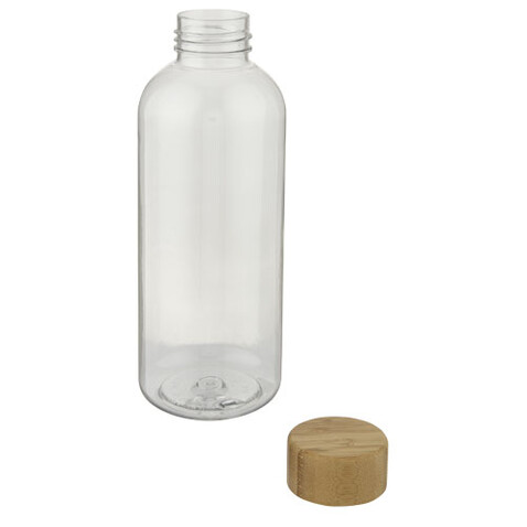 Ziggs 1000 ml Sportflasche aus recyceltem Kunststoff, transparent klar bedrucken, Art.-Nr. 10077901