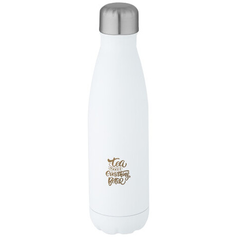 Cove 500 ml RCS-zertifizierte vakuumisolierte Edelstahlflasche, weiss bedrucken, Art.-Nr. 10079001