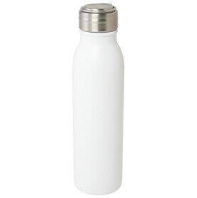 Harper 720 ml RCS-zertifizierte Sportflasche aus Edelstahl mit Metallschlaufe, weiss bedrucken, Art.-Nr. 10079201