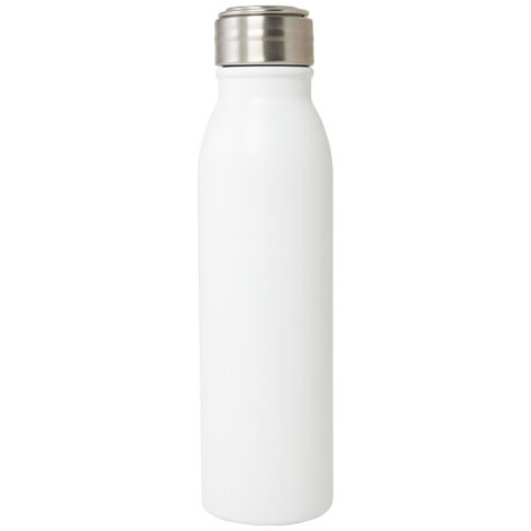 Harper 720 ml RCS-zertifizierte Sportflasche aus Edelstahl mit Metallschlaufe, weiss bedrucken, Art.-Nr. 10079201