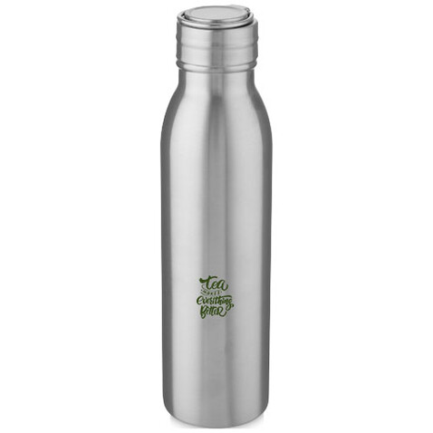 Harper 700 ml RCS-zertifizierte Sportflasche aus Edelstahl mit Metallschlaufe, silber bedrucken, Art.-Nr. 10079281