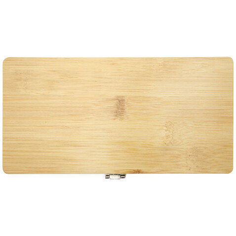 Rivet 19-teiliges Werkzeugset aus Bambus und recyceltem Kunststoff, natur bedrucken, Art.-Nr. 10457806