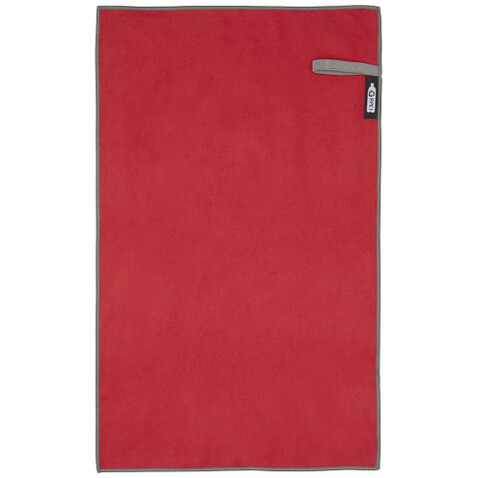 Pieter ultraleichtes und schnell trocknendes GRS Handtuch 30 × 50 cm, rot bedrucken, Art.-Nr. 11332221