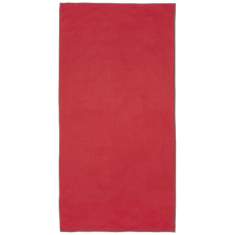 Pieter ultraleichtes und schnell trocknendes GRS Handtuch 50 × 100 cm, rot bedrucken, Art.-Nr. 11332321