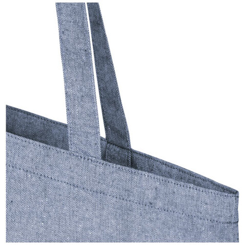 Pheebs 150 g/m² Aware™ recycelte Tragetasche, heather blau bedrucken, Art.-Nr. 12070350