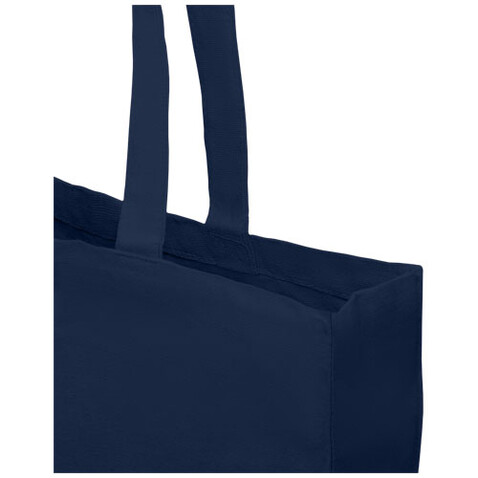 Odessa 220 g/m² recycelte Baumwoll Tragetasche 13L, navy bedrucken, Art.-Nr. 12071055