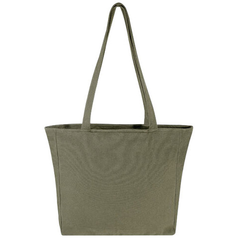 Weekender 500 g/m² Aware™ recycelte Tragetasche, grün bedrucken, Art.-Nr. 12071261