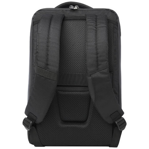 Expedition Pro 15,6&quot; kompakter Laptop-Rucksack GRS Recyclingmaterial 12 L, schwarz bedrucken, Art.-Nr. 13005590