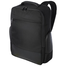 Expedition Pro 15,6&amp;quot; Laptop-Rucksack aus GRS Recyclingmaterial 25 L, schwarz bedrucken, Art.-Nr. 13005690