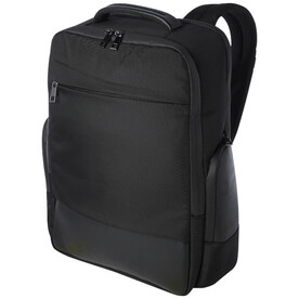 Expedition Pro 15,6&amp;quot; Laptop-Rucksack aus GRS Recyclingmaterial 25 L, schwarz bedrucken, Art.-Nr. 13005690