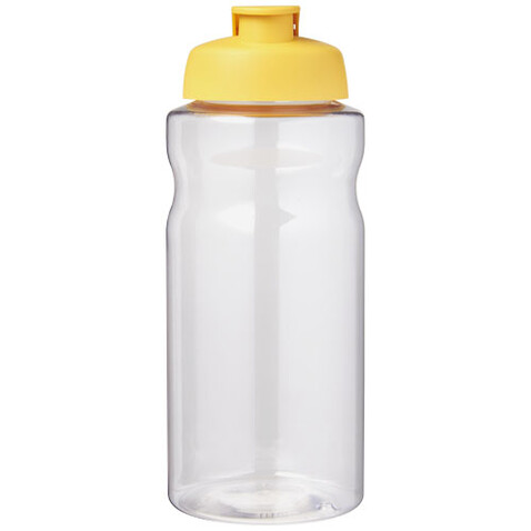 H2O Active® Big Base 1L Sportflasche mit Klappdeckel, gelb bedrucken, Art.-Nr. 21017511