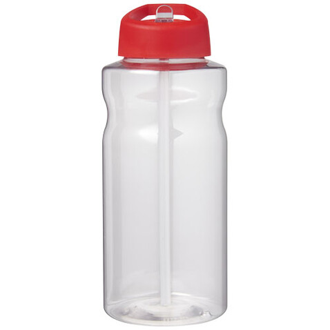 H2O Active® Big Base 1L Sportflasche mit Ausgussdeckel, rot bedrucken, Art.-Nr. 21017621