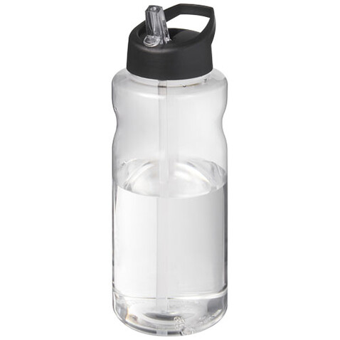 H2O Active® Big Base 1L Sportflasche mit Ausgussdeckel, schwarz bedrucken, Art.-Nr. 21017690