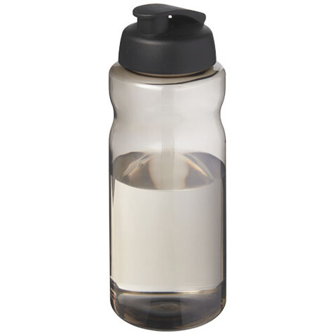 H2O Active® Eco Big Base 1L Sportflasche mit Klappdeckel, kohle, schwarz bedrucken, Art.-Nr. 21017884 H2O Active® Eco Big Base 1L Sportflasche mit Klappdeckel, kohle, schwarz bedrucken, Art.-Nr. 21017884