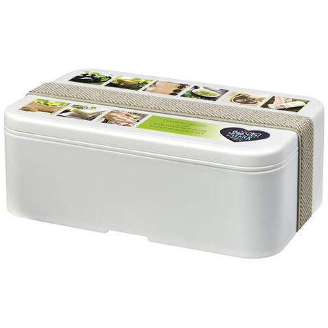 MIYO Renew Lunchbox, elfenbeinweiß, kieselgrau bedrucken, Art.-Nr. 21018102