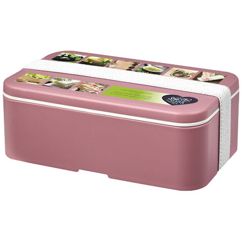 MIYO Renew Lunchbox, rosa, weiss bedrucken, Art.-Nr. 21018141