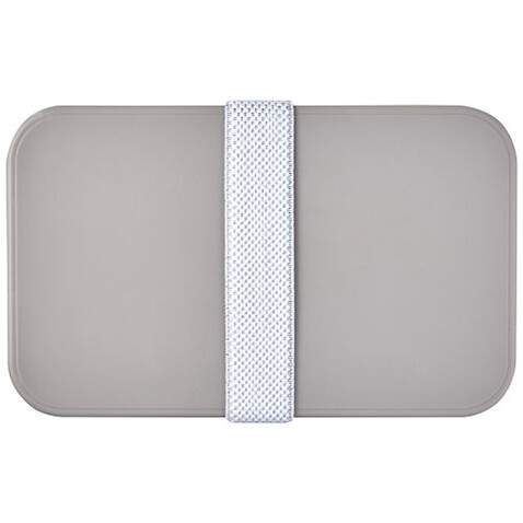 MIYO Renew Doppel-Lunchbox, kieselgrau, kieselgrau, weiss bedrucken, Art.-Nr. 21018282 MIYO Renew Doppel-Lunchbox, kieselgrau, kieselgrau, weiss bedrucken, Art.-Nr. 21018282
