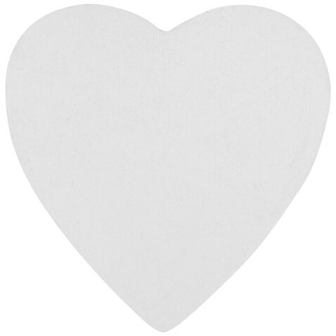Sticky-Mate®herzförmige recycelte Haftnotizen, weiss bedrucken, Art.-Nr. 21018301