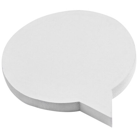 Sticky-Mate® sprechblasenförmige recycelte Haftnotizen, weiss bedrucken, Art.-Nr. 21018601