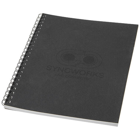 Desk-Mate® A5 recyceltes farbiges Notizbuch mit Spiralbindung, schwarz bedrucken, Art.-Nr. 21018790 Desk-Mate® A5 recyceltes farbiges Notizbuch mit Spiralbindung, schwarz bedrucken, Art.-Nr. 21018790