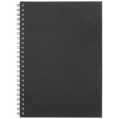 Desk-Mate® A5 recyceltes farbiges Notizbuch mit Spiralbindung, schwarz bedrucken, Art.-Nr. 21018790 Desk-Mate® A5 recyceltes farbiges Notizbuch mit Spiralbindung, schwarz bedrucken, Art.-Nr. 21018790