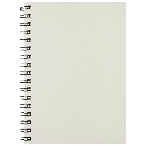 Desk-Mate® A6 farbiges Notizbuch mit Spiralbindung, elfenbeinweiß bedrucken, Art.-Nr. 21018802 Desk-Mate® A6 farbiges Notizbuch mit Spiralbindung, elfenbeinweiß bedrucken, Art.-Nr. 21018802