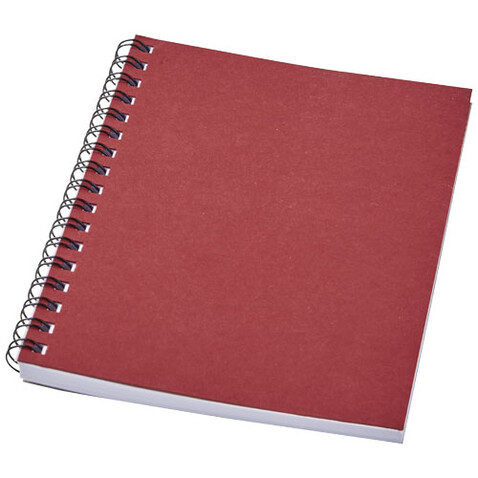Desk-Mate® A6 farbiges Notizbuch mit Spiralbindung, rot bedrucken, Art.-Nr. 21018821